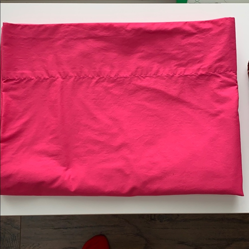 Twin Top Sheet & Pillow Case Sham Pink Brown - Picture 3 of 6